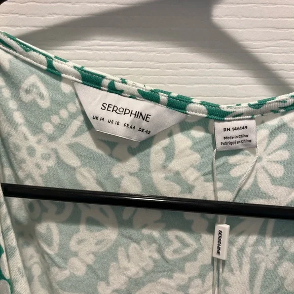 Green Aztec Wrap maternity dress! Never worn. Tags still on it. Size 10 - Picture 4 of 4